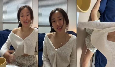 라방녀 실수로 꼭지노출