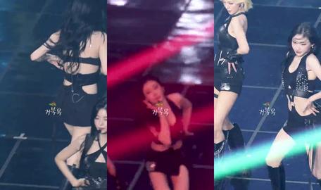 잇지 채령 2월13일 콘서트 중 끈풀려 브라 노출 직캠